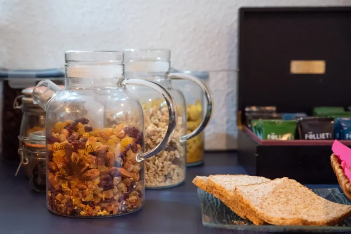 Appart'Hôtel Brest - Le buffet du petit-déjeuner Appart'Hôtel Brest - Le buffet du petit-déjeuner