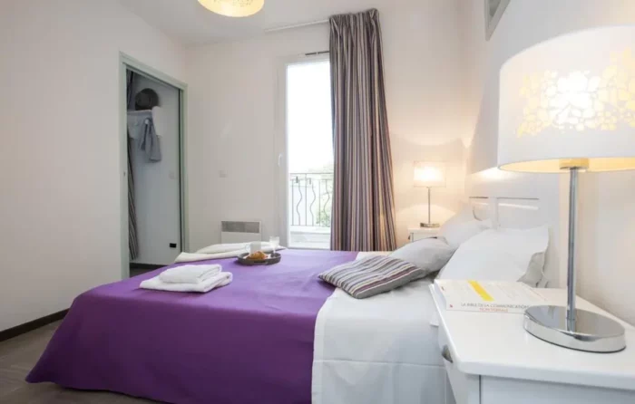 Résidence Côté Provence - Chambre avec lit double